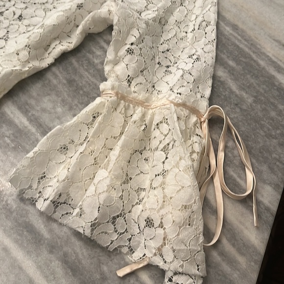 Karen Kane lace boho top ivory size xl summer perfect - Picture 14 of 17